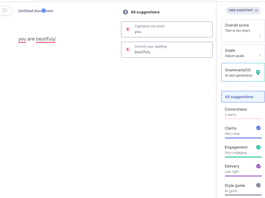 Kiểm tra lỗi chính tả Grammarly