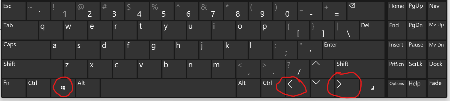 Phím tắt để chia đôi màn hình trên win 10, 11