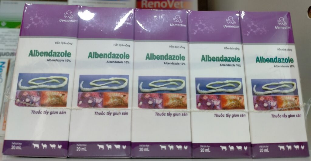 Thuốc Albendazole tẩy giun sán