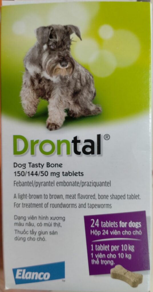 Thuốc Drontal tẩy giun sán