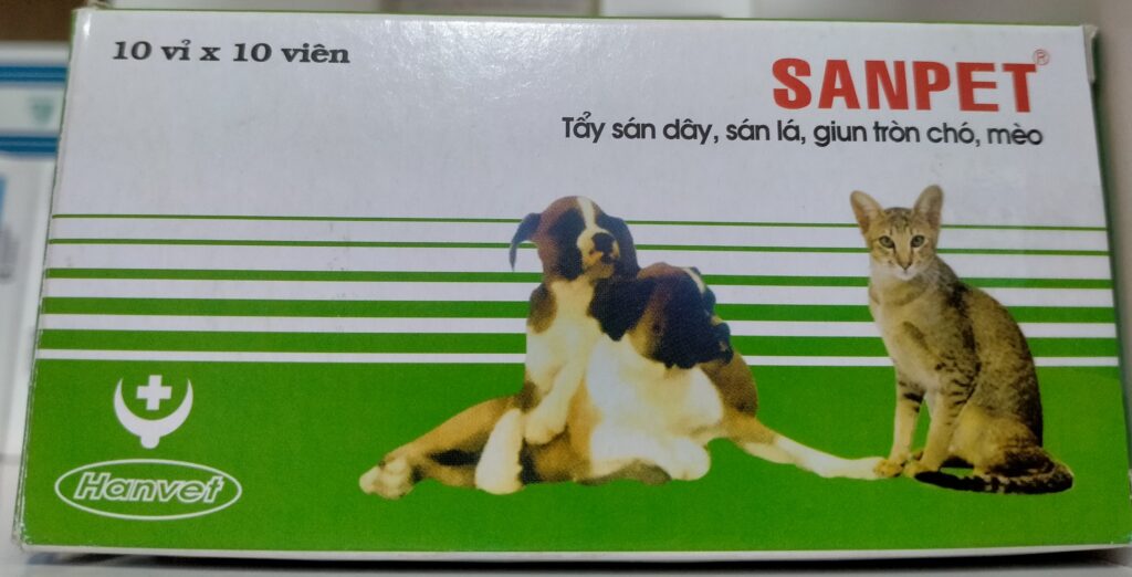 Thuốc Sanpet tẩy giun sán