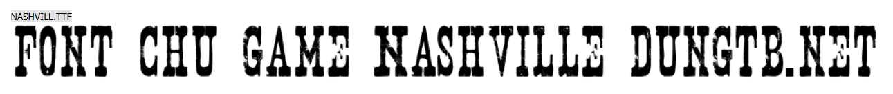 font chu game Nashville dungtb.net
