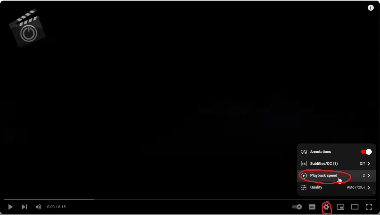 Tăng Tốc Độ Phát YouTube được tích hợp sẵn